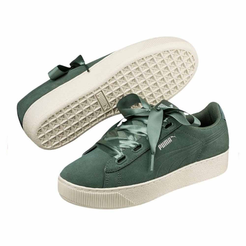 Puma vikky hot sale platform ribbon verde